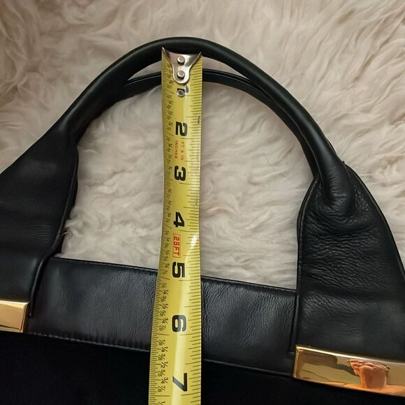 Vintage Susan Gail Leather and Suede Black Handbag - Picture 10 of 10